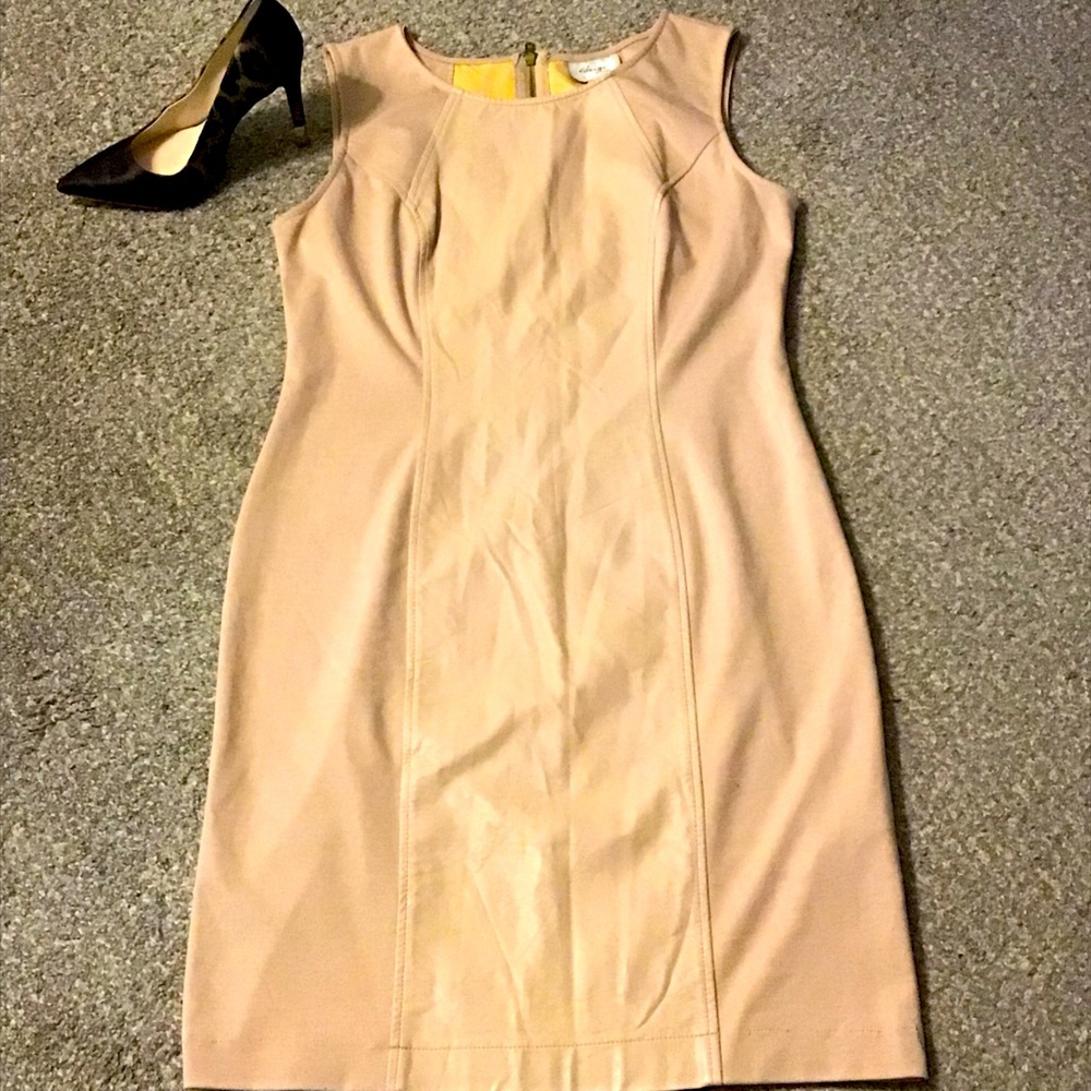 Nude Fitted Dress Size 12